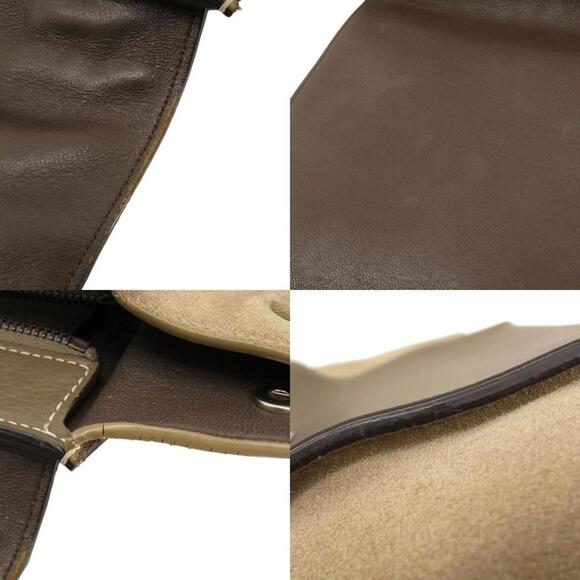 CELINE Gray Leather Tote Bag - Picture 6 of 11